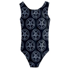 Baphomet Pentagram Kids  Cut-out Back One Piece Swimsuit