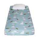 Funny And Funny Hares  And Rabbits In The Meadow Fitted Sheet (Single Size) View1