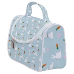 Funny And Funny Hares  And Rabbits In The Meadow Satchel Handbag by SychEva