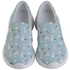 Funny And Funny Hares  And Rabbits In The Meadow Kids Lightweight Slip Ons by SychEva