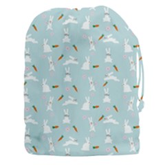 Funny And Funny Hares  And Rabbits In The Meadow Drawstring Pouch (3xl) by SychEva