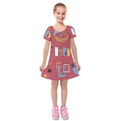 50s Kids  Short Sleeve Velvet Dress
