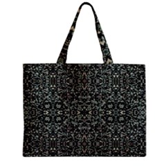 Initricate Ornate Abstract Print Zipper Mini Tote Bag by dflcprintsclothing
