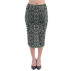 Initricate Ornate Abstract Print Midi Pencil Skirt by dflcprintsclothing