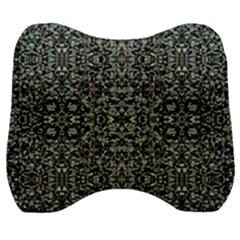 Initricate Ornate Abstract Print Velour Head Support Cushion by dflcprintsclothing