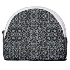 Initricate Ornate Abstract Print Horseshoe Style Canvas Pouch by dflcprintsclothing