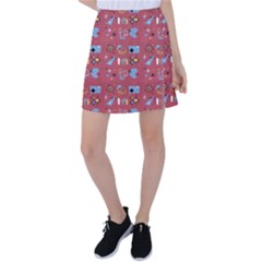 50s Small Print Tennis Skirt by InPlainSightStyle