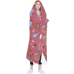 50s Small Print Wearable Blanket by InPlainSightStyle