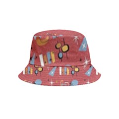 50s Small Print Inside Out Bucket Hat (kids) by InPlainSightStyle