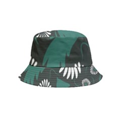 Folk Flowers Pattern Bucket Hat (kids) by Eskimos