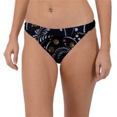 Folk Flowers Pattern Band Bikini Bottom by Eskimos