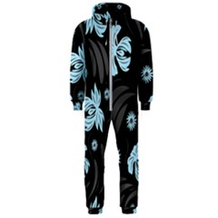 Folk flowers pattern Hooded Jumpsuit (Men) 