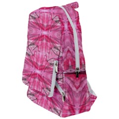 Magenta Symmetry Iv Travelers  Backpack by kaleidomarblingart