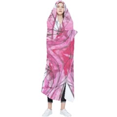 Magenta Symmetry Iv Wearable Blanket by kaleidomarblingart