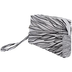 Monochrome Module Wristlet Pouch Bag (small) by kaleidomarblingart