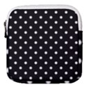 1950 Black White Dots Mini Square Pouch View1