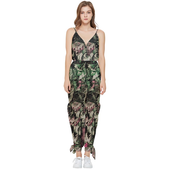 Dunn Sleeveless Tie Ankle Jumpsuit