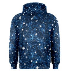 Dark Blue Stars Men s Core Hoodie by AnkouArts