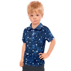 Dark Blue Stars Kids  Polo Tee