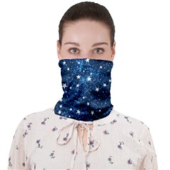 Dark Blue Stars Face Covering Bandana (adult)