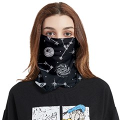 Dark Stars And Planets Face Covering Bandana (two Sides)