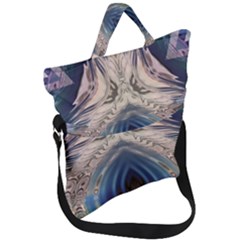 Desert Bloom Fold Over Handle Tote Bag by MRNStudios