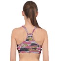 Abstract Glitter Gold, Black and Pink Camo Basic Training Sports Bra View2