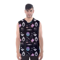 Small Witch Goth Pastel Print Men s Basketball Tank Top by InPlainSightStyle