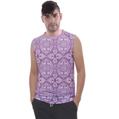 Purple Pattern Oval Men s Regular Tank Top