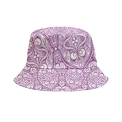 Purple Pattern Oval Inside Out Bucket Hat by AnkouArts