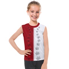 Canada 2 Tone Kids  Mesh Tank Top