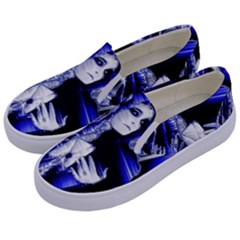 Glacial Speeds Kids  Canvas Slip Ons by MRNStudios