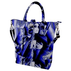 Glacial Speeds Buckle Top Tote Bag by MRNStudios