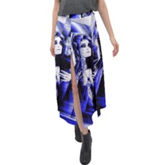 Glacial Speeds Velour Split Maxi Skirt by MRNStudios