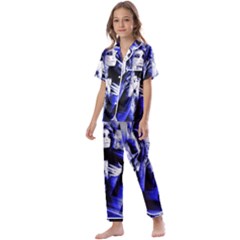 Glacial Speeds Kids  Satin Short Sleeve Pajamas Set by MRNStudios