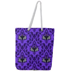 Friggin Bats Pattern Full Print Rope Handle Tote (large) by InPlainSightStyle