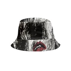 Creepy Head Sculpture Artwork Bucket Hat (kids) by dflcprintsclothing