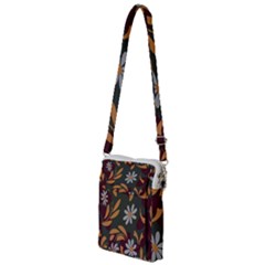 Folk Flowers Pattern Floral Surface Design Multi Function Travel Bag