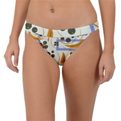 Folk Flowers Pattern Floral Surface Design Band Bikini Bottom by Eskimos