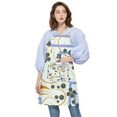 Folk Flowers Pattern Floral Surface Design Pocket Apron by Eskimos