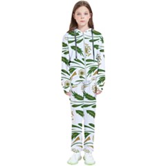 Folk Flowers Pattern Floral Surface Design Kids  Tracksuit by Eskimos