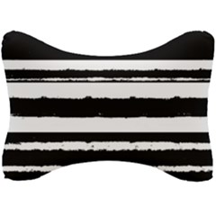 Bandes Abstrait Blanc/noir Seat Head Rest Cushion by kcreatif
