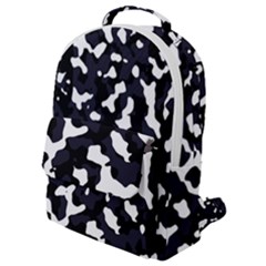 Camouflage Bleu Flap Pocket Backpack (small)