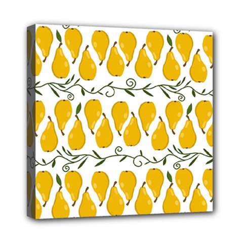 Juicy Yellow Pear Mini Canvas 8  X 8  (stretched) by SychEva