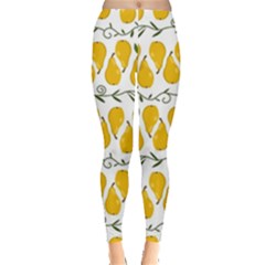 Juicy Yellow Pear Leggings  by SychEva