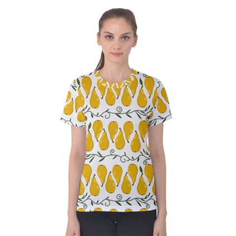 Juicy Yellow Pear Women s Cotton Tee by SychEva