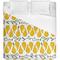 Juicy Yellow Pear Duvet Cover (king Size) by SychEva