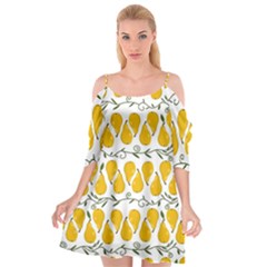 Juicy Yellow Pear Cutout Spaghetti Strap Chiffon Dress by SychEva