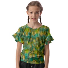 Love To The Flowers And Colors In A Beautiful Habitat Kids  Cut Out Flutter Sleeves by pepitasart