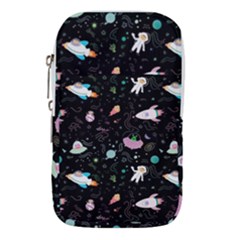 Funny Astronauts, Rockets And Rainbow Space Waist Pouch (large) by SychEva